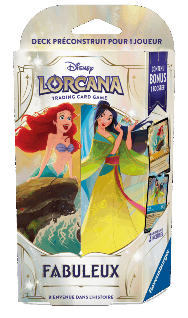 Starter deck Disney Lorcana : Ariel & Mulan EN